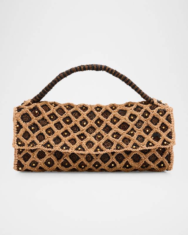 Vakona Woven Clutch Bag